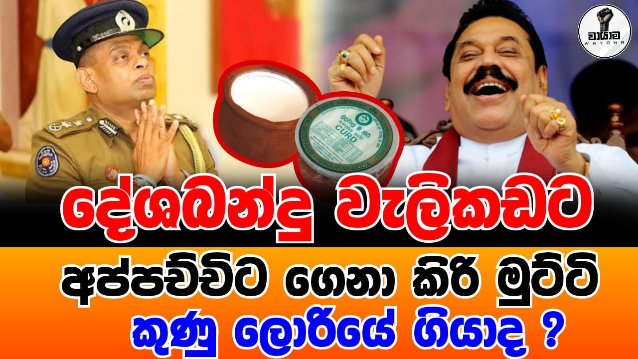 කිරි මුට්ටිය ගඟේ ගියා. දේශබන්දු හිරේ ගියා